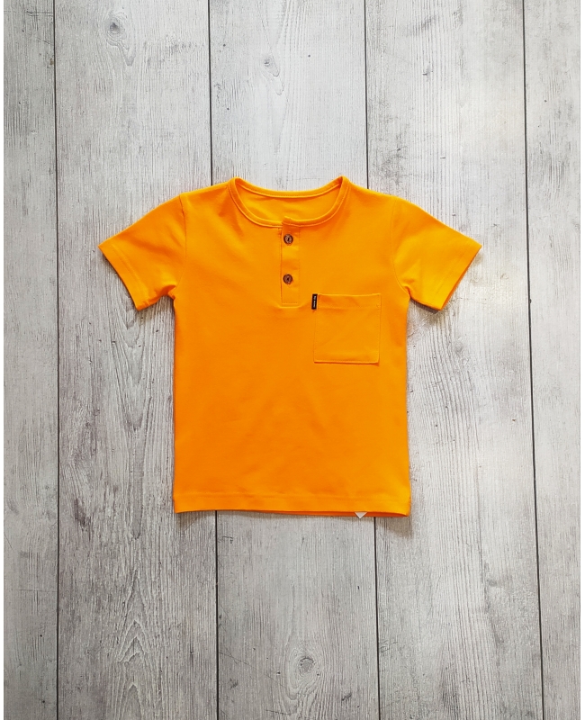 Koszulka dla chłopca basic byMIMI pomarańczowa