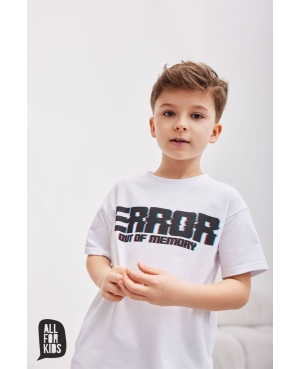 Koszulka t-shirt ERROR ALL FOR KIDS biały