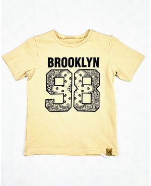 Koszulka dla chłopca T-SHIRT MIMI brooklyn beżowy