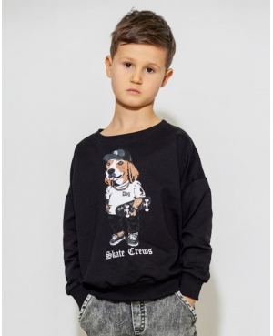 Bluza DOG ALL FOR KIDS czarna