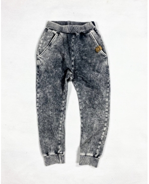Spodnie dla chłopca ala jeans MIMI dekatyzowane grafitowe