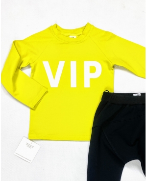 Bluzka long VIP limonkowa