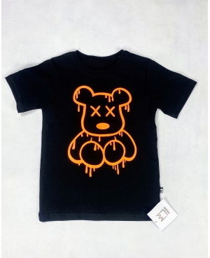Koszulka dla chłopca T-SHIRT MIMI MIŚ pomarańczowy